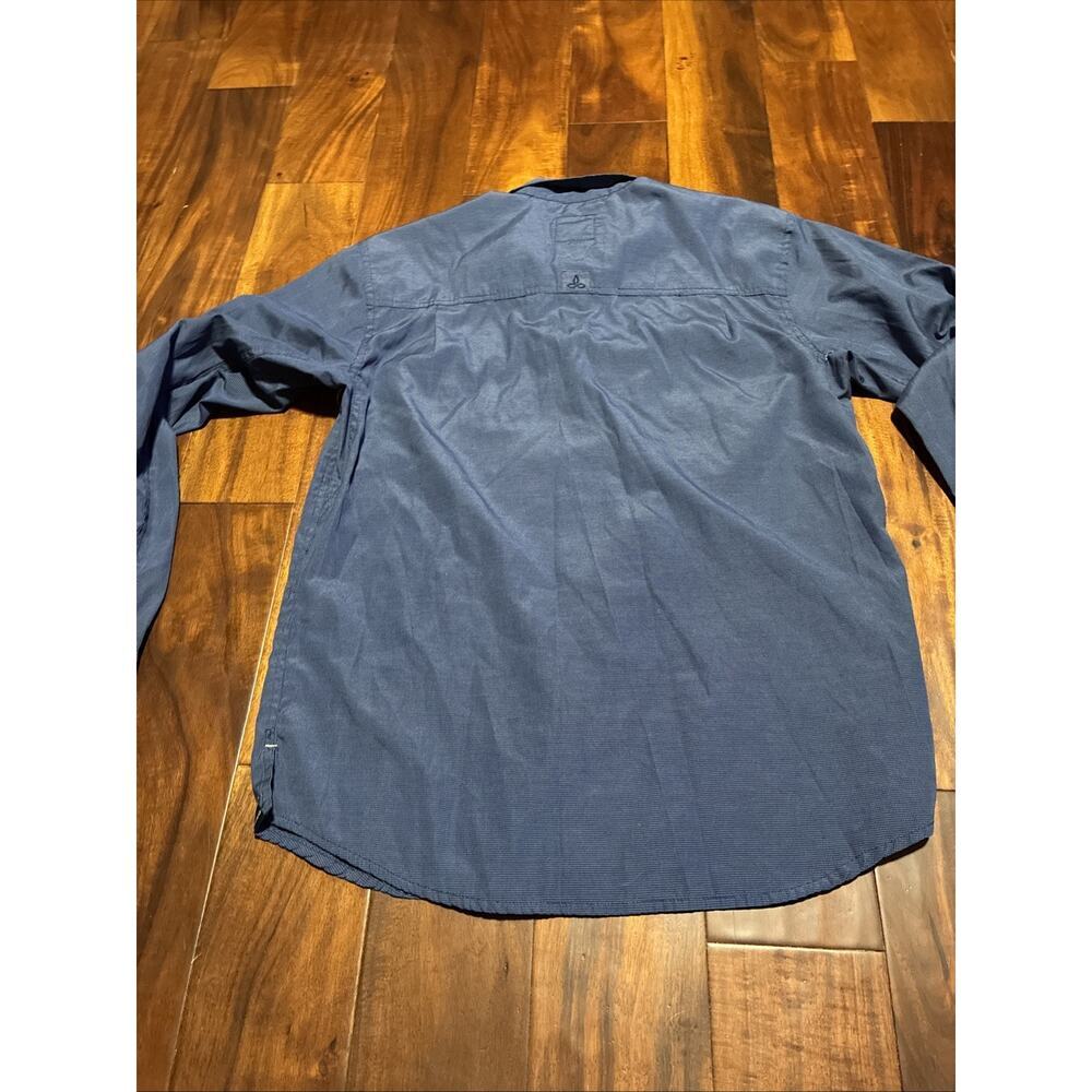 PRANA prAna CITADEL Shirt Mens Medium L/S CARGO Blue Outdoor Hiking - Picture 10 of 13